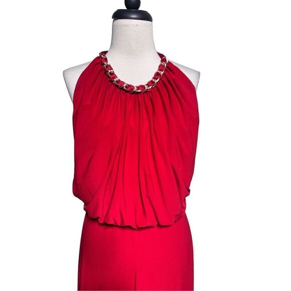 Janine Sexy One Piece Halter Style Romper Pant Set Size XS - Picture 2 of 5